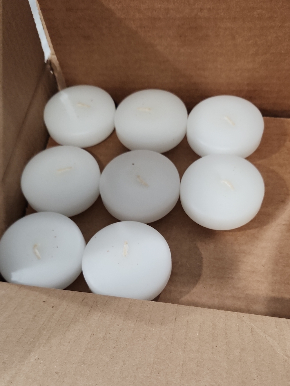 Unscented 2.5" Dia. White Floating Candles - Pack of 20